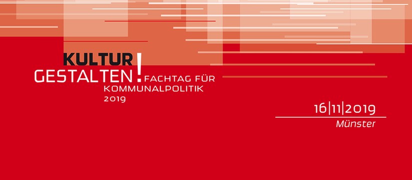 Das rot-weiße Key Visual des zweiten Fachtags für Kommunalpolitik 2019
