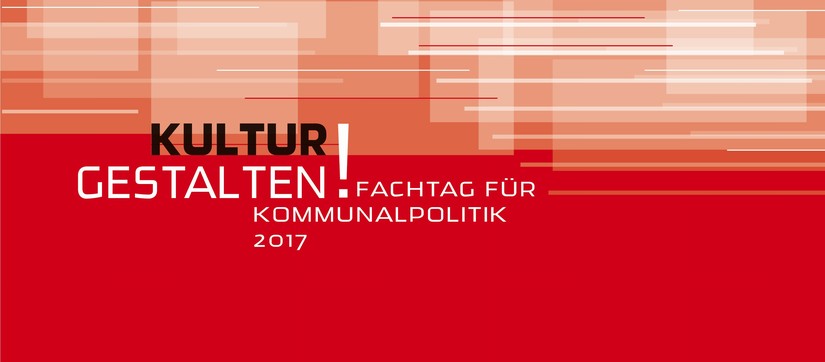 Das rot-weiße Keyvisual des Fachtages für Kommunalpolitik 2017